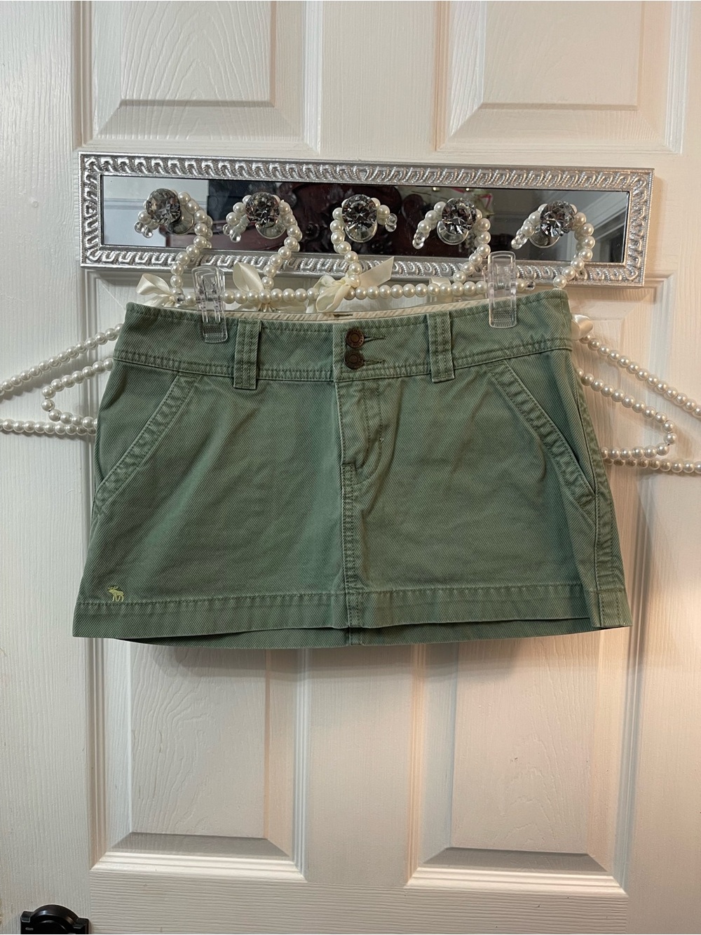 Abercrombie & Fitch Olive Green Women’s Mini Skirt